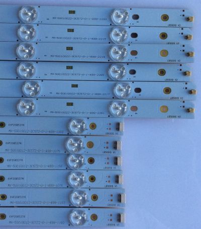 KIT DE LED'S PARA TV  HITACHI / (12 PIEZAS)  / 50C2000 / KHP200537A / LB-C500F13-E2-L-G1-LD6 / MX-50010012-3C572-0-1-499 / PANEL C500FBEZ-A / MODELO LE50H508 - Imagen 4