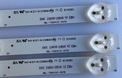 KIT DE LED'S PARA TV (3 PIEZAS) / 3BLT5904101-007B / 0001 20000-20500 Y2 EDA / PANEL 705-315-D31XT-01NH / - Imagen 2