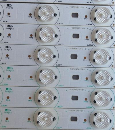KIT DE LED'S PARA TV (8 PIEZAS) / SHARP /  F102529WCA / SN-AG-CU / HX-S(I).94V-0 / MODELO T42HW08 -QYEV950 - Imagen 2