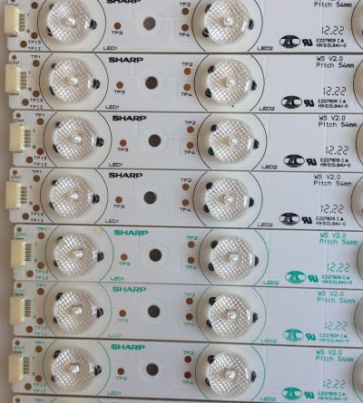 KIT DE LED'S PARA TV (8 PIEZAS) / SHARP /  F102529WCA / SN-AG-CU / HX-S(I).94V-0 / MODELO T42HW08 -QYEV950 - Imagen 3
