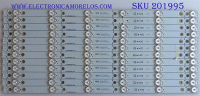 KIT DE LED'S PARA TV (12 PIEZAS) / VIZIO / EVTLBM500P0601-DN-2 / 04-L0350817 / PANEL TPT500U1-QVN02.A, REV:S001E / LED'S SUSTITUTOS TPT500J1-HVN04 REV:S17TK / MODELO  D50U-D1 LTCWTQAR