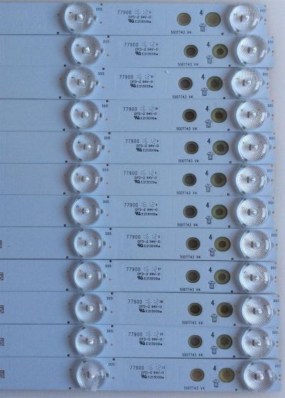 KIT DE LED'S PARA TV (12 PIEZAS) / VIZIO / 77900 / 500TT43 V4 / PANEL TPT500J1-HVN08.A REV:S800A / MODELO D50-D1 - Imagen 3