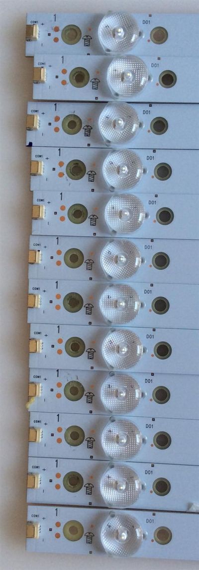 KIT DE LED'S PARA TV (12 PIEZAS) / VIZIO / 77900 / 500TT43 V4 / PANEL TPT500J1-HVN08.A REV:S800A / MODELO D50-D1 - Imagen 2