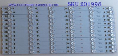 KIT DE LED'S PARA TV (12 PIEZAS) / VIZIO / 77900 / 500TT43 V4 / PANEL TPT500J1-HVN08.A REV:S800A / MODELO D50-D1