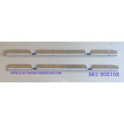 KIT DE LED'S PARA TV (2 PIEZAS) / SAMSUNG / 46026A  / BN61-15104X001AAHS / PANEL CY-SN082FLLV1H / CY-SN082FLLV2H / MODELO UN82NU8000F / 90CM X 6CM /