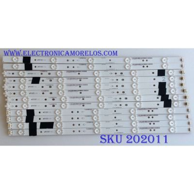 KIT DE LED'S PARA TV (12 PIEZAS) / SHARP / IC-D-VZAA48D377A / IC-C-VZAA48D377A / IC-D-VZAA48D377D / IC-D-VZAA48D377B / IC-C-VZAA48D377C / PANEL LSC480HN05.R01 / MODELO LC48LE551U