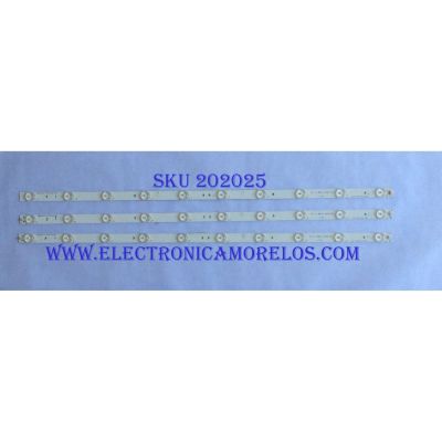 KIT DE LED'S PARA TV WESTINGHOUSE ((3 PIEZAS)) / NUMERO DE PARTE 3BL-T6324102-020B / 3BL-T6324102-019B / JS-GY33EJWD-0002 / PANEL ST3151A04-7 VER.2.4 / MODELO DWM32H1Y1 TW-00371-P032D