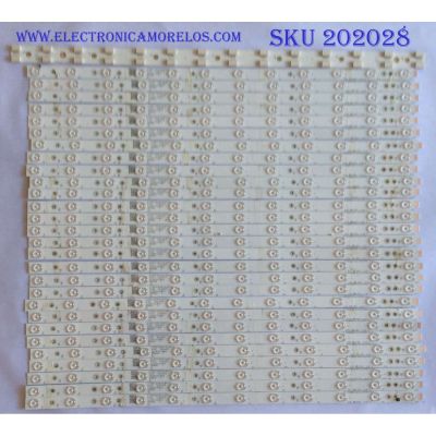 KIT DE LED´S PARA TV VIZIO (28 PIEZAS) / NUMERO DE PARTE LB-PM3030-GJVIZIOP55 / LB-PM3030 / GJVIZIOP551 / 210BZ12D0B33LBM02X / LB-PM3030-GJVIZIOP5514X24-T / MODELO P55-F1 / PANEL TPT550U1 -QVN05.U REV:S59B0A - Imagen 1