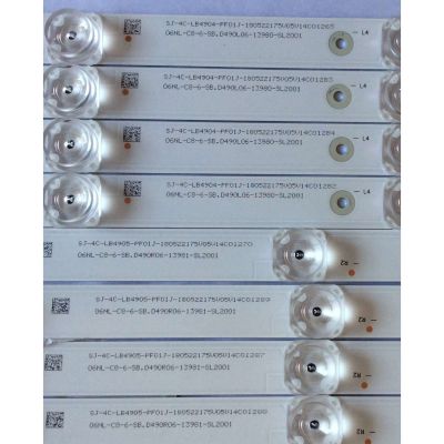 KIT DE LED'S PARA TV ( 8 PIEZAS ) / TCL / SJ-4C-LB4905-PF01J / 06NL-C8-6-SB.0490R06-13981-SL2001 / PANEL LVU485ND1L / MODELO 49S403  - Imagen 2