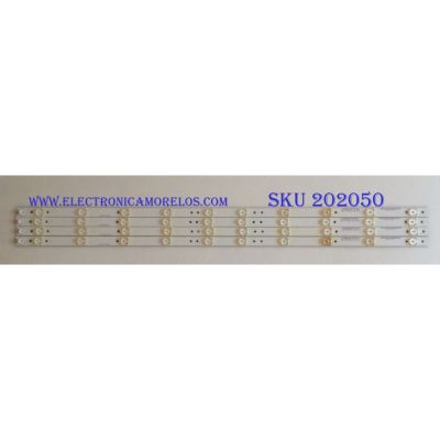 KIT DE LED´S PARA TV ( 4 PIEZAS ) / SEIKI / IC-B-CNCF40D437 / C6 74-761m 3.2-3.4v / PANEL LSC400HN01-G01 / MODELO SE40FY27A