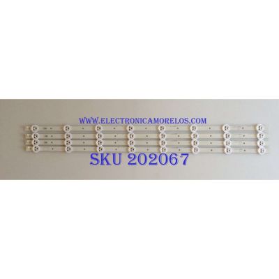 KIT DE LED'S PARA TV ( 4 PIEZAS ) / SONY / SVG320AE1 / SVG320AE1_REV3_121114 / SVG320AE1_REV4_130107 / PANEL LSY320AN02-001 / MODELO KDL-32R400A