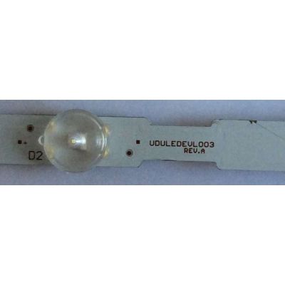 LED PARA TV ( 1 PIEZA )  / SANYO / UDULEDEVL003   REV.A / EVERLIGHT  LBM320M0801-IQ-4 / PANEL U6GF0XT / MODELO FW32D06F  B - Imagen 3