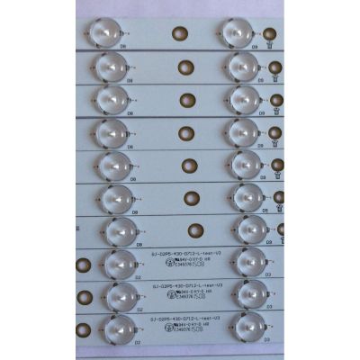 KIT DE LED'S PARA TV / VIZIO / GJ-D2P5-430-D712-L-TEST-V3 / E349376 / U-EHLC67U4 / PANEL TPT430H3-QVN01.U REV: S000A / MODELO M43-C1 / NOTA IMPORTANTE : KIT CUENTA ORIGINALMENTE 14 PIEZAS ((INCOMPLETO 10 PIEZAS)) - Imagen 2