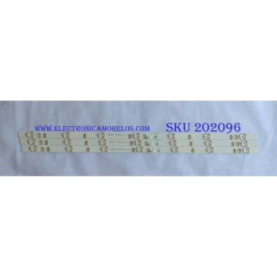 KIT DE LED´S PARA TV ( 3 PIEZAS ) / INSIGNIA / 2D01593 REV.A / LX002 / E306427 / Y3Q0UH3Q / F3Q0UG7A / PUB3B1 / 2447620290T / MODELO  NS-32D420NA16 