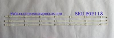KIT DE LED´S PARA TV ( 3 PIEZAS ) / VIZIO / BB6C-RD3S / IC-C-VZAA39D924A / IC-C-VZAA39D924B / IC-C-VZAA39D924C / MODELO D39F-F0