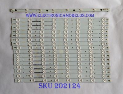 KIT DE LED´S PARA TV ( 16 PIEZAS ) / VIZIO / 500TT10 V4 / 500TT09 V4 / 500TT10 V4 / 500TT09 V4 / YX-50015000-2E526 / MODELO E500I-B1 