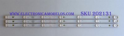 KIT DE LED´S PARA TV ( 3 PIEZAS ) / WESTINGHOUSE / 303KK320033 / KSKKD07-ZC21FG-02 / PANEL MD3232YTBH / MODELO WD32FB2530