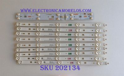 KIT DE LED'S PARA TV /  SONY / SAMSUNG 2013SONY40B 3228 05 REV1.0 130927 / CEM-3-N 047 / PANEL NS4F400DND01 / MODELO KDL-40W600B / NOTA IMPORTANTE : KIT CUENTA ORIGINALMENTE 10 PIEZAS ((INCOMPLETO 9  PIEZAS))        