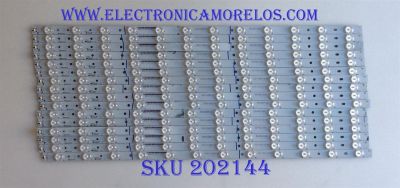 KIT DE LED'S PARA TV (16 PIEZAS) / VIZIO / ECH-B01-3-56 / M65-E0-B-V3 / 01R97-A / 0981010B87 / MODELO M65-05