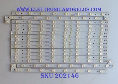 KIT DE LED´S PARA TV ( 16 PIEZAS ) / VIZIO / HF90N5L(P35) / WT-EL-55FHD-V2-A / WT-EL-55FHD-V3-B / C  / MODELO M552I-B2