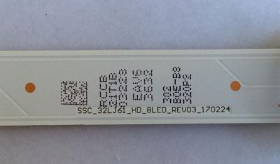 LED PARA TV ( 1 PIEZA ) / LG / SSC_32LJ61_HD_8LED_REV03_170224 / SSC_32LJ61_HD_S / PANEL NC320DXG / HC320DXN-ABS3-2141 / MODELO 32LK610BPUA / 32LM57BPUA - Imagen 3