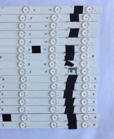 KIT DE LED´S PARA TV ( 16 PIEZAS ) / VIZIO / IC-C-VZAA55D699 / IC-C-VZAA55D699A / B / C / 098101003128 , 098101003129 / 098101003130 , 098101003131 / PANEL LSC550FN05-J03 / T550QVN05.0 / MODELO M55-D0 LAUATZBS  - Imagen 2