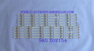 KIT DE LED'S PARA TV LG ((10 PIEZAS)) / NUMERO DE PARTE 6916L-1990A / LG INNOTEK DRT 3.0 55"_B TYPE REV01_140107 / PANEL'S LC550DUH(FG)(A2) / LC550DUE-FGA2 / LC550DUE-FGA3 / MODELOS Y SUSTITUTAS EN DISCRIPCÓN
