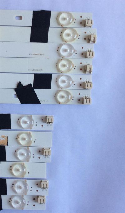 KIT DE LED'S PARA TV (12 PIEZAS) / SHARP / IC-C-VZAA55D487A /  IC-B-VZAA55D487B / IC-B-VZAA55D487E / PANEL LSC550HN02-F01 / MODELO LC-55LE653U - Imagen 2