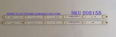 KIT DE LED'S PARA TV / VIZIO / IC-D-VZAA32D211B / IC-D-VZAA32D211C / 98101022101 / 98101022102 / MODELOS E390-BO LA / E390-B0 LAQ8PSBQ / E320i-B0 LAQRPKCP / NOTA IMPORTANTE : KIT CUENTA ORIGINALMENTE 3  PIEZAS ((INCOMPLETO 2  PIEZAS))        