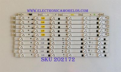 KIT DE LED'S PARA TV (10 PIEZAS) / SAMSUNG / 39-3535LED-60EA-L / 39-3535LED-60EA-R / D1GE-390SCA-R1 / D1GE-390SCA-R1 / PANEL DE390BGM-C3 / MODELO 39"
