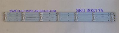 KIT DE LED´S PARA TV ( 4 PIEZAS ) / ELEMENT / 4640DX003 / A-HWBW40D781 / 21004691 / M108KcHW50 / PANEL LSC400HN02-8 / MODELO ELEFW4016