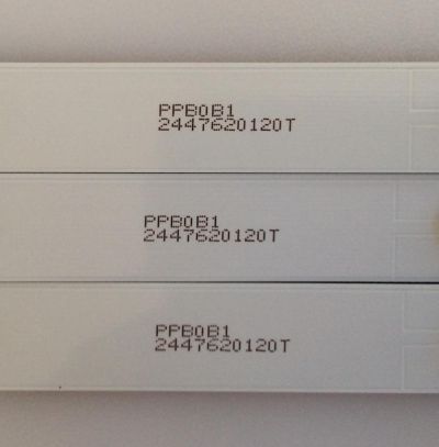 KIT DE LED'S PARA TV ( 3 PIEZAS ) / INSIGNIA / 2447620120T / SHINEON  2D01142  REV.B / PANEL BOEI320WX1 / MODELO NS-32D312NA15  - Imagen 3