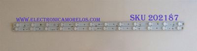 KIT DE LED'S PARA TV ( 2 PIEZAS )  / UPSTAR / 303KJ395031 / KJ395D12-ZC14F-02 / 140613B1 / MODELO P40EA8/ NOTA IMPORTANTE : KIT CUENTA ORIGINALMENTE 3  PIEZAS ((INCOMPLETO 2  PIEZAS))