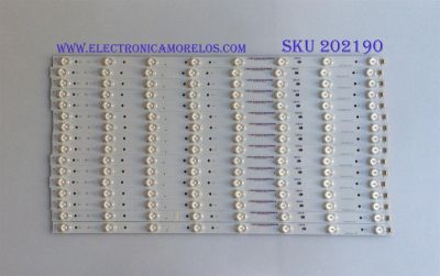 KIT DE LED'S PARA TV ( 16 PIEZAS ) / VIZIO / E600DLB014-003 / E600DLBM60E / PANEL S600FH2-1 / MODELO M602I-B3 LFTRRCAQ / M602I-B3 LFTRRCAR 