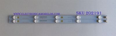 KIT DE LED'S PARA TV (2 PIEZAS) / 910-240-1007 / MS-L1041 V1 / A4M111JE19 / PANEL T240-0DX-DLED / MODELO ELEFW248