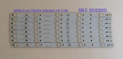 KIT DE LED´S PARA TV ( 8 PIEZAS ) / HITACHI / LB42030  V0  20140123 / LB-M420F13-E1-L-G1-LD2 / MODELO LE42H508 