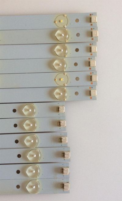 KIT DE LED'S PARA TV (12 PIEZAS) / YJHC.. / PANEL SM480SCA04 / MODELO AET48400FWD - Imagen 3