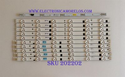 KIT DE LED´S PARA TV ( 10 PIEZAS ) / SAMSUNG / BN96-28328A / BN96-28329A / 39-3535LED-60EA-L    D1GE-390SCA-R1 / 39-3535LED-60EA-R    D1GE-390SCB-R1 / PANEL DE390BGM-V1 / MODELO UN39EH5003FXZA CD01 