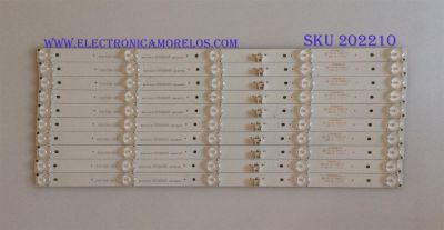 KIT DE LED´S PARA TV ( 10 PIEZAS ) / ELEMENT / 3P50DX003-A1 / 910-500-1053 / 0350DX005 / MODELO ELEFW5016 