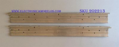 KIT DE LED'S PARA TV JVC ((2 PIEZAS)) / NUMERO DE PARTE 3660L-0393 / 47" V6 EDGE FHD REV1.0 / PANEL LC470EUH (RD)(M1) / MODELO JLE47BC3001 / M470SV LAQKJYAM