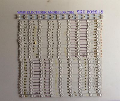 KIT DE LED´S PARA TV ( 28 PIEZAS ) / VIZIO / LB50049 / LB50049  VI_01 / LB50049 V2_01 / LB50049 V3_01 / LB50049 V0_01 / 77900 / PANEL TPT500U1-QVN02.A / MODELO P50-C1