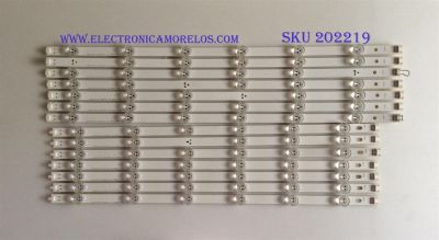 KIT DE LED'S PARA TV (14 PIEZAS) / LG / LG INNOTEK POLA2.0 55"L TYPE REV 0.1 / LG INNOTEK POLA2.0 55"R TYPE REV 0.1 / PANEL LA62M55T120V12 / MODELO 55LA6200-UA