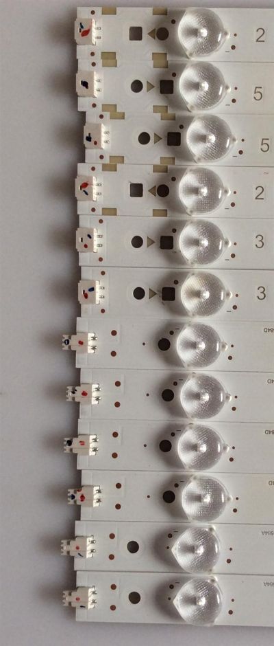 KIT DE LEDS PARA TV SHARP ORIGINAL 12 PIEZAS / NUMERO DE PARTE IC-A-VZAA55D584A / IC-A-VZAA55D584C / IC-A-VZAA55D584E / IC-A-VZAA55D584D / IC-A-VZAA55D584B / PANEL LSC550FN04-C01 / MODELO LC-55UB30U - Imagen 2