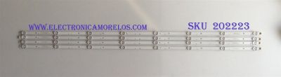 KIT DE LED'S PARA TV (4 PIEZAS) / SCEPTRE / 261501005340 / 006-50F6-4X8-3030-0D35-180704 / 230101011370 / PANEL V500DJ6-QE1 / MODELO H50