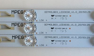 KIT DE LED´S PARA TV  ( 3 PIEZAS ) / TCL / OEM40LB03_LED3030_V1.0_20150129 / ZM-G-04 4C-LB400T-ZM2 54H / PANEL LVF400CM0T LVF400CM0T E20 / MODELO 40FS3800 / 40FD2700 - Imagen 3