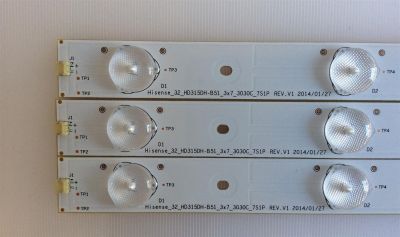 KIT DE LED´S PARA TV ( 3 PIEZAS ) / INSIGNIA / 1136775 / HISENSE_32_HD315DH-B51_3X7_3030C_7S1P   REV.V1 / PANEL HD315DF-B5 / MODELO NS-32D511NA15 - Imagen 2