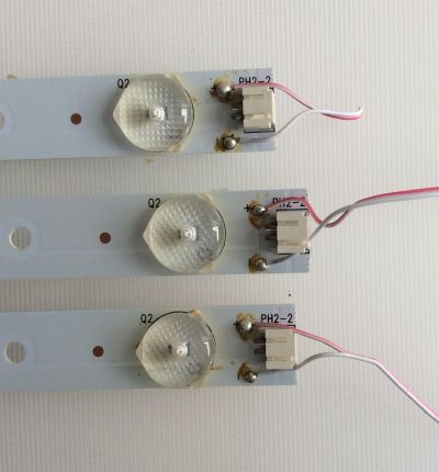 KIT DE LED´S PARA TV ( 3 PIEZAS ) / APEX/ 391-92162-D1 / GKB7.820.3801 / MODELO LE3242 - Imagen 3