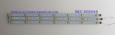 KIT DE LED´S PARA TV ( 3 PIEZAS ) / APEX/ 391-92162-D1 / GKB7.820.3801 / MODELO LE3242