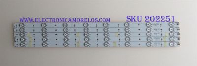 KIT DE LED´S PARA TV ( 5 PIEZAS ) / VIZIO / GJ-315-DLEDV-D508-V3 / LE-600 / H-FR-4  / PANEL TPT315B5-EUJFFA / MODELO M322I-B1