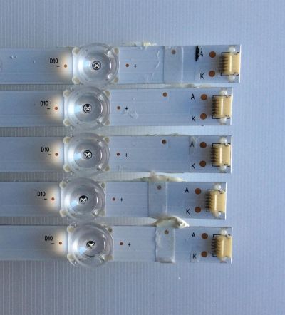 KIT DE LED´S PARA TV ( 5 PIEZAS ) / SCEPTRE / 303HK550054 / HK55D10-ZC29AG-04 / HK550M24 / MODELO W55 - Imagen 3